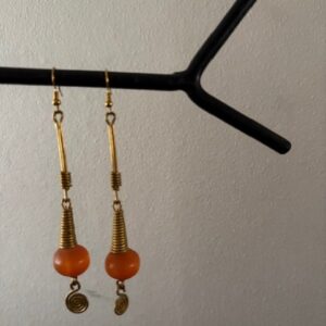 Earrings, beads